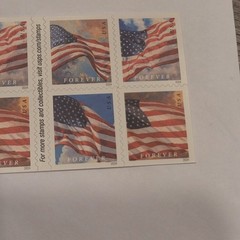 US FOREVER STAMP USA FLAG 2023 2 SHEETS OF 20 (40 STAMPS)
