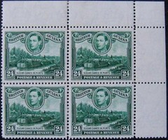 British Guiana GVI 24c block of 4, wmk upright, fine m/mint. Sg.312. Cat. £104.