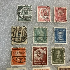 26 USED/HR mixed Deutsches Reich/Germany/Bayern Stamps; 1933- 1945; $1 Ships.