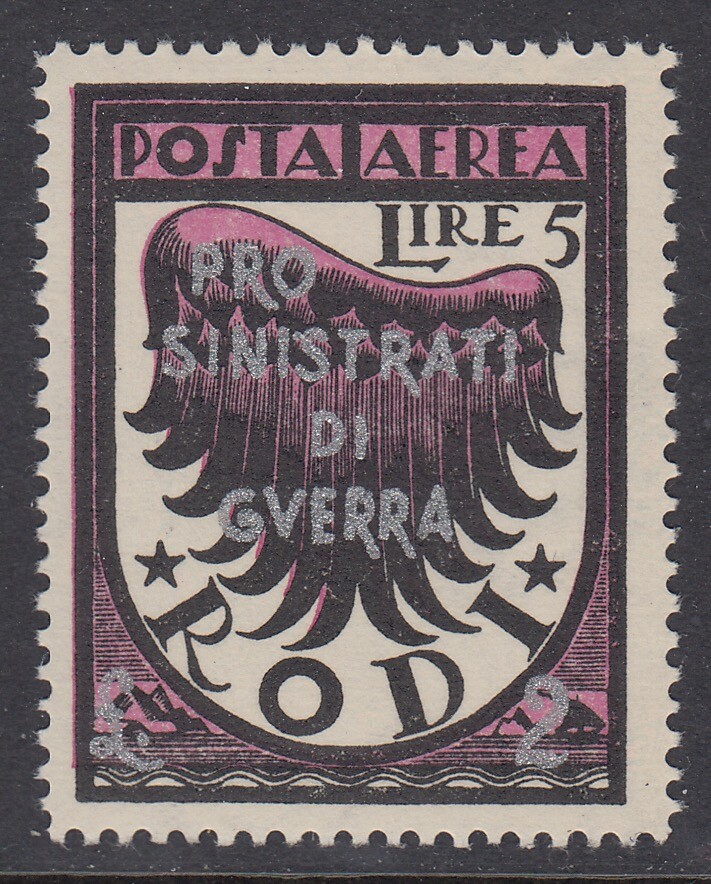 ITALY EGEO GERMAN Occ Posta Aerea n.59 cv 420$ MNH**