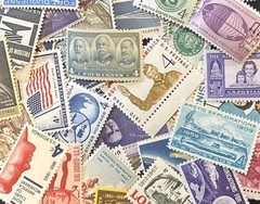 50 MNH OLD All Different Vintage 4 cent stamps–some Over 80 Years Old