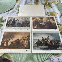 Bicentennial Souvenir Stamp SheetAmerican Revolution Historical Events US WaterD