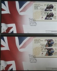 London 2012 Paralympic Games Gold Medal Winners FDC Full Set 34 Mini Sheets