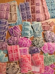 US, 1930’S, 1940’S, 1950’S, MINT NEVER HINGED, LOT OF 40+ ALL DIFFERENT SINGLES