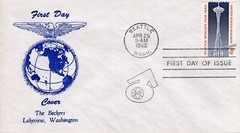 USPS First Day Cover 4 Cents Seattle World’s Fair 1962 The Beckers ST3355