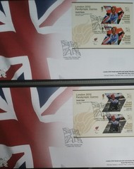 London 2012 Paralympic Games Gold Medal Winners FDC Full Set 34 Mini Sheets