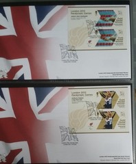 London 2012 Paralympic Games Gold Medal Winners FDC Full Set 34 Mini Sheets