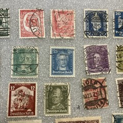 26 USED/HR mixed Deutsches Reich/Germany/Bayern Stamps; 1933- 1945; $1 Ships.