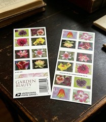 2021 Garden Beauty Scott #5525-5534 MNH Booklet of 20 (5 Booklets – 100 Stamps)