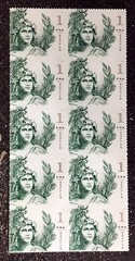 2018USA #5295 $1.00 Statue of Freedom – Block of 10 From Sheet Mint
