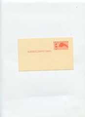 US Scott UXC1, 1949 Air Mail 4 Cent Air Mail Postal Card. Mint