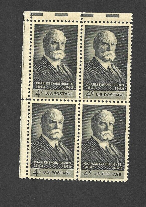 US STAMP 1195 Charles Hughes 4 CENT BLACK Block OF 4 MINT NH OG FREE SHIP