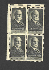 US STAMP 1195 Charles Hughes 4 CENT BLACK Block OF 4 MINT NH OG FREE SHIP