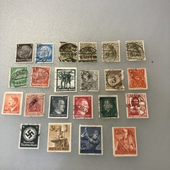 22 (USED/few MLH) Vintage Deutsches Reich/Germany Stamps; 1933- 1945; $1 Ships.