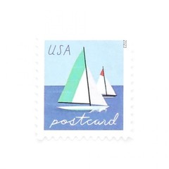 20 – 2023 US Sailboats Postcard Forever First-Class Stamps (1 Sheet/Panel)