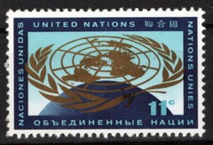 United Nations New York 107 MNH UN Emblem Globe ZAYIX 1024S0374M