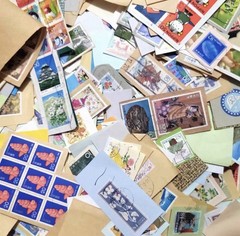 Japan 50 pcs Onpaper Used Mixed Stamps Lot Kiloware + Free Shipping Free Gift