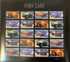 2022 Pony Cars Stamp Sheet – Forever – MNH