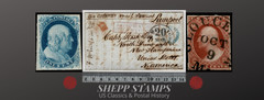 HORIZ-PAIR – Scott #10A, 4 Margin, 98-99L1E, 4-Margin, Blue Circular Grid Cancel