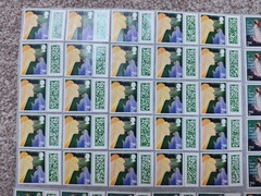 ** 100 × 2nd Second Class Stamps Unfranked Barcoded Genuine With Original Gum **