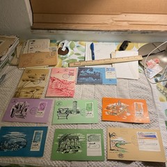 ISRAEL-(1956-1962)-AIR MAIL.HISTORICAL EVENTS lot Of 9 MAXIMUM CARDS-XF,COND-#24