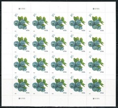 Mint US 2022 Blueberries Pane of 20 Four cent Stamps Scott#5652 (MNH)