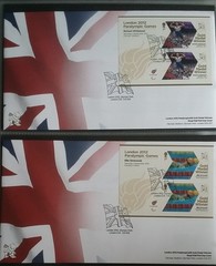London 2012 Paralympic Games Gold Medal Winners FDC Full Set 34 Mini Sheets