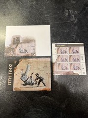 FCK PTN Banksy Putin Ukraine 6 stamps, a postcard and an envelope. UK Seller.