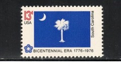 1640 * SOUTH CAROLINA STATE FLAG * U.S. Postage Stamp MNH
