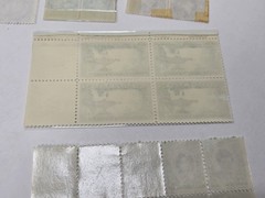 Vintage Postage Stamps Blocks Lot Original Gum And Used Collectible