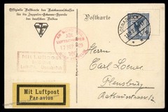 Germany 1929 Graf Zeppelin Deutschlandfahrt Si34h Bordpost OSNABRUECK Cove 91891