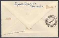 Germany 1936 Hindenburg Zeppelin Si425A 9th SAF USA Mi498 Bordpost Cover 103453