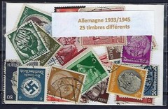 Germany Between 1933 And 1945 Lot Of 25 Different Used Stamps