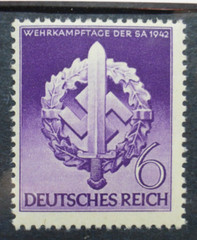 Nazi Germany 1942 WW2 Military Training Stamp Reichspfennig Rare Artifacts