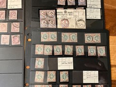 GB KEVII huge study collection in 3 High Values 2/6, 5/-, 10/- 16 cards *a512