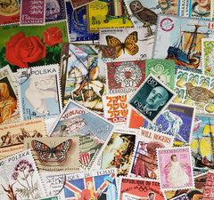 150 Worldwide Stamps -All Different Views & Sizes-Large Medium & Small Stamps