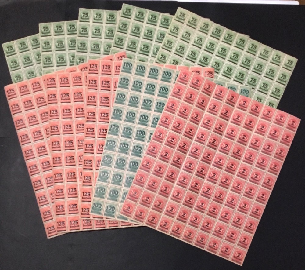 1,000 GERMANY INFLATION OVER PRINTS MINT NEVER HINGED ORIGINAL GUM