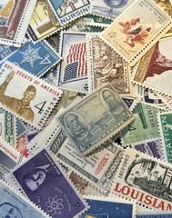 50 MNH OLD All Different Vintage 4 cent stamps–some Over 80 Years Old
