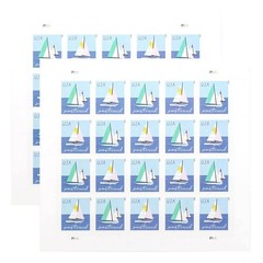 20 – 2023 US Sailboats Postcard Forever First-Class Stamps (1 Sheet/Panel)