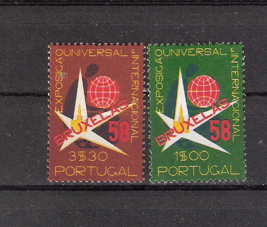 Portugal 1958 International Exposition Brussels Set MNH (SC# 830-831)