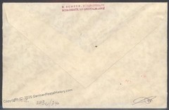 Germany 1931 2RM Zeppelin Polarfahrt Leningrad Russia Si119E Cover USA 103440