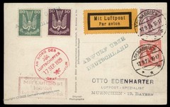 Germany 1929 Graf Zeppelin Deutschlandfahrt Si34h Bordpost OSNABRUECK Cove 91890