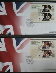 London 2012 Paralympic Games Gold Medal Winners FDC Full Set 34 Mini Sheets