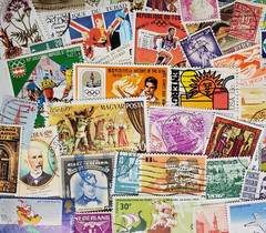 150 Worldwide Stamps -All Different Views & Sizes-Large Medium & Small Stamps