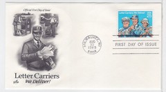 TurtlesTradingPost- Letter Carriers 1989 #2420 FDC- Artcraft Cachet