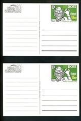 Postal Stationery Ireland postal card LOT OF 7 Halloween Santa holidays 1987