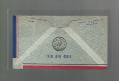 1941 WWII Suva Fiji First Flight Cover to Noumea New Caledonia Pan Am Censored