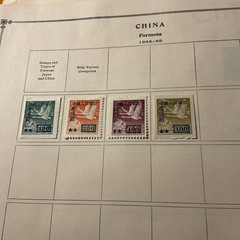 CHINA PROVINCES-HISTORICAL EVENTS -LOT Of 28-Stamps ON 2-ALBUM PAGES -MH-# 025