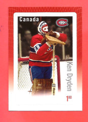 2015 CANADA KEN DRYDEN STAMP CARD MNH peel and stick card sized postage stamp