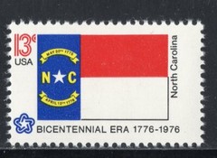 1644 * NORTH CAROLINA STATE FLAG * U.S. Postage Stamp MNH